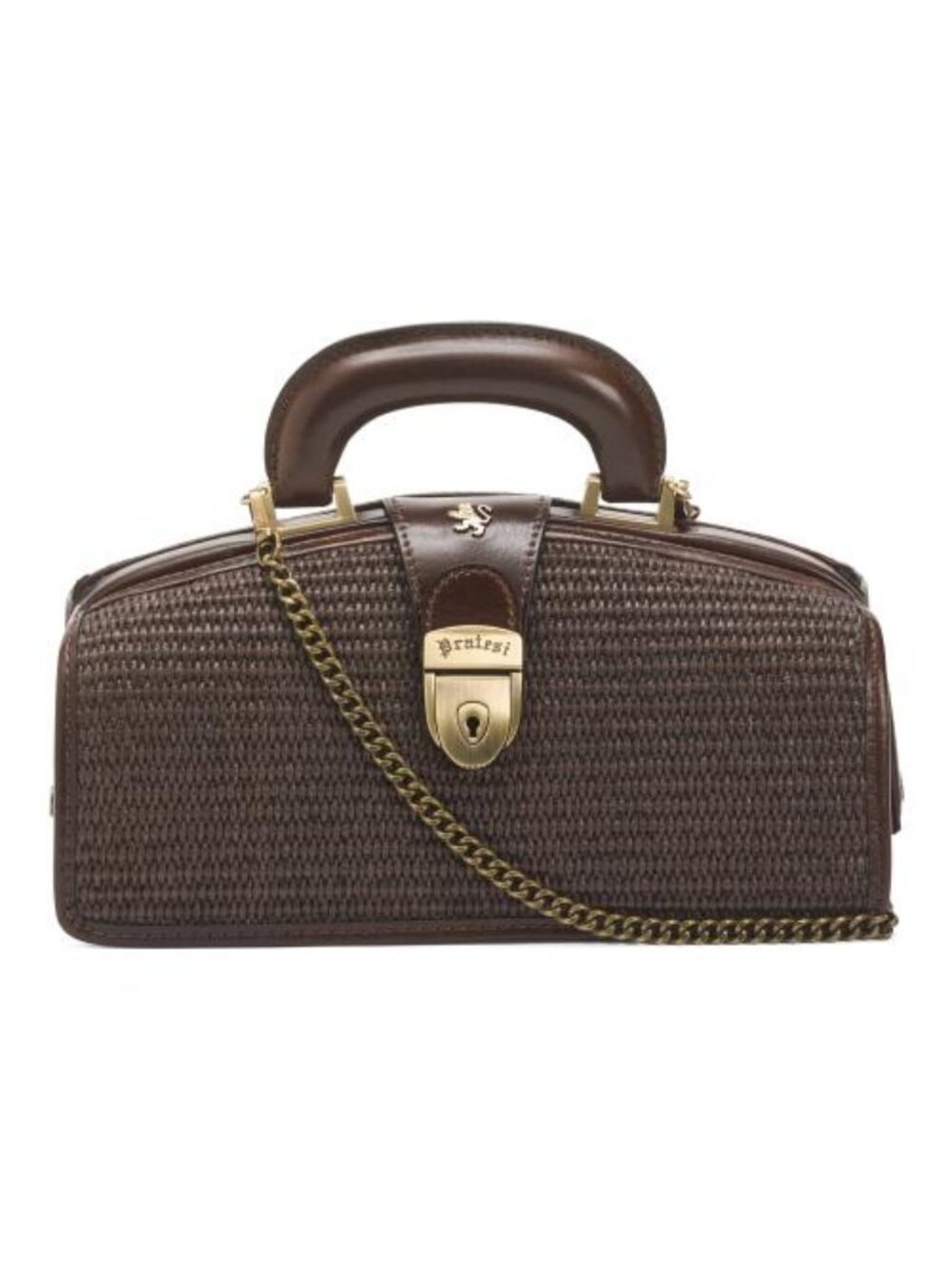 PRATESI Made In Italy Straw Frame Doctor Bag